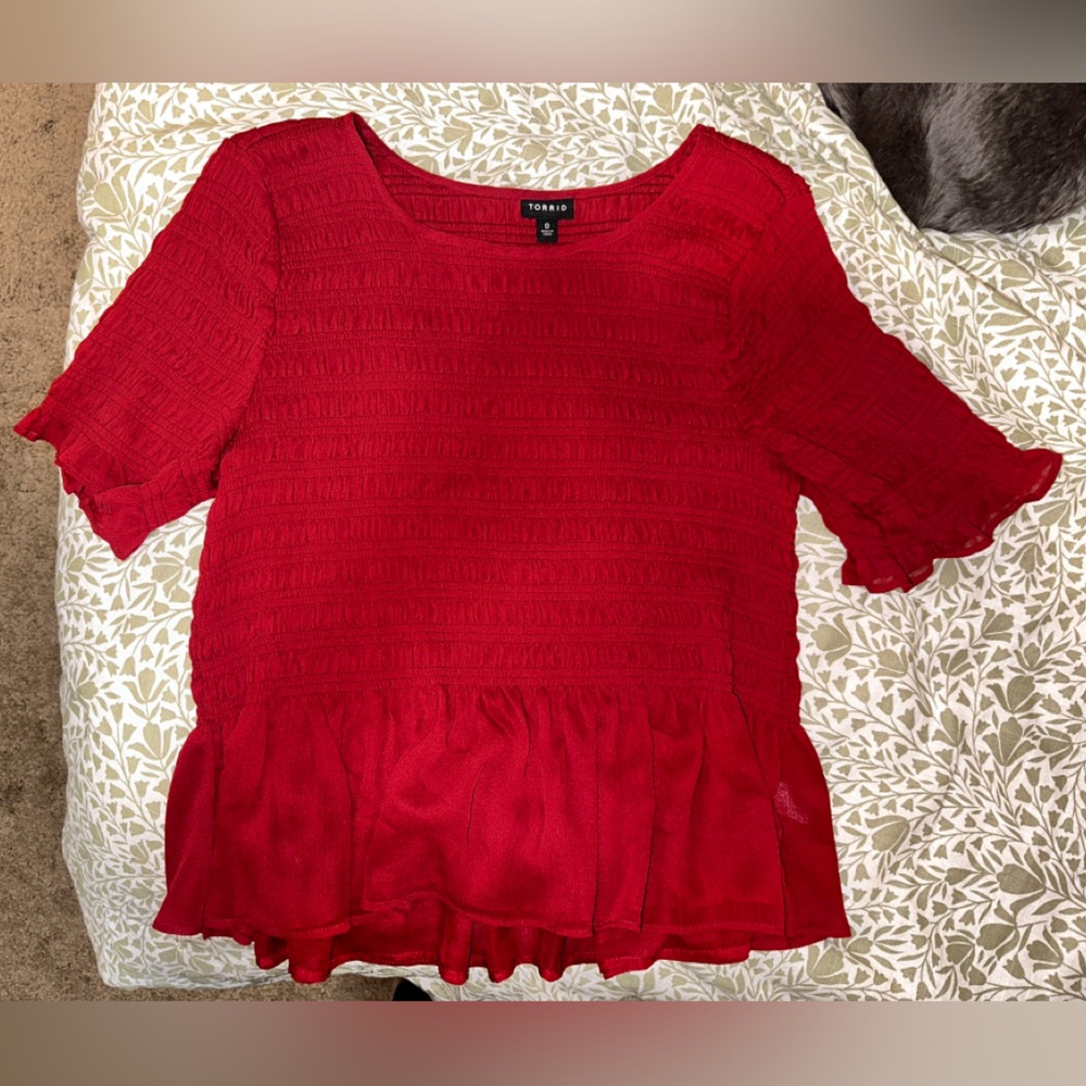 Torrid Size 0 Women's Ruffled Blouse